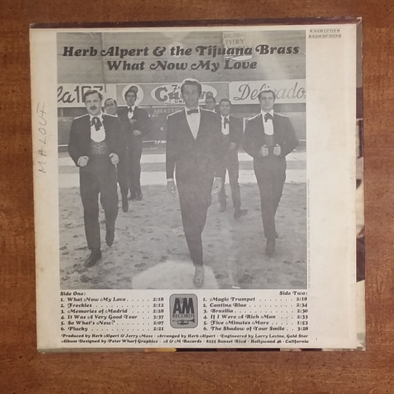 Herb Alpert and the Tijuana Brass - What Now My Love LP-114 Vinyl