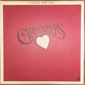 Carpenters - A Song for You SP-3511 Vinyl Record LP 1972
