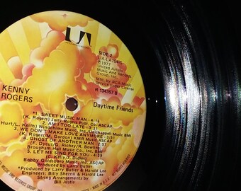 Kenny Rogers - Daytime Friends UA-LA754-G Vinyl Record LP 1977 - Etsy