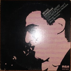 Benny Goodman - Weber Clarinet Concertos Nos. 1 and 2 AGL1-3788 Vinyl Record LP 1980
