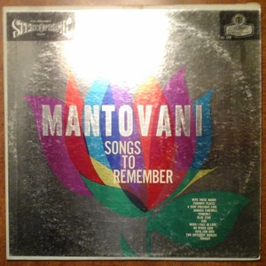 Mantovani - Songs to Remember PS-193 Vinyl Record LP 1960