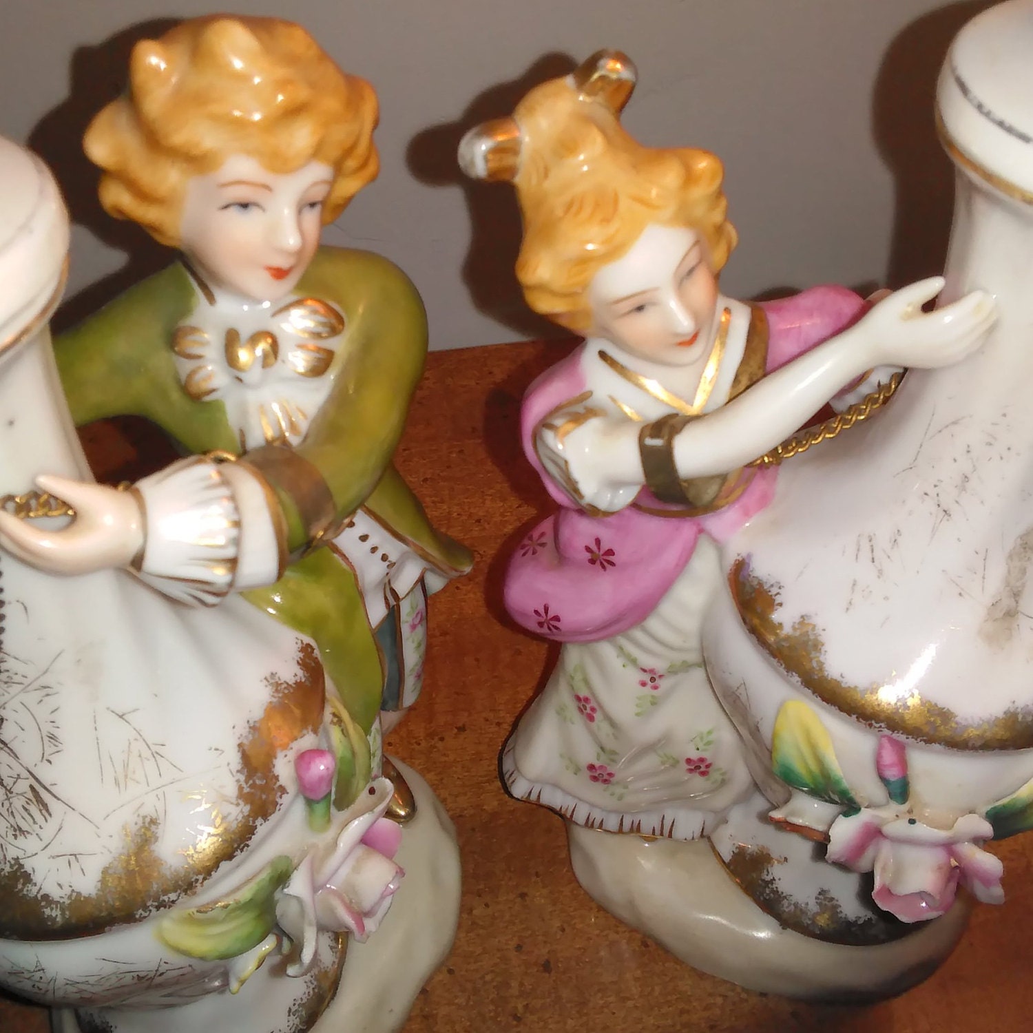 Vintage Lenwile Ardalt Japan Hand Painted Porcelain China Perfume