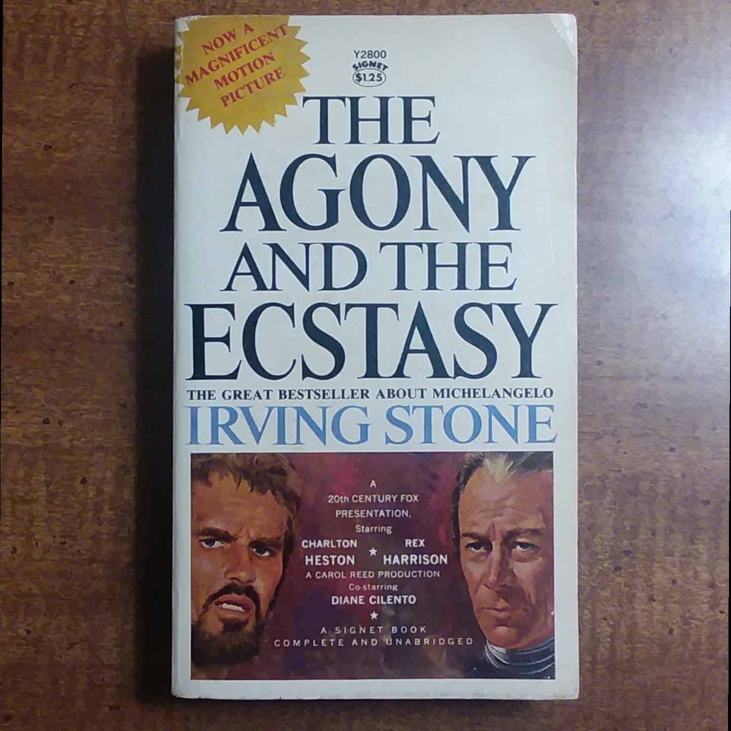 1961 Irving Stone the Agony and the Ecstasy Vintage Paperback Book
