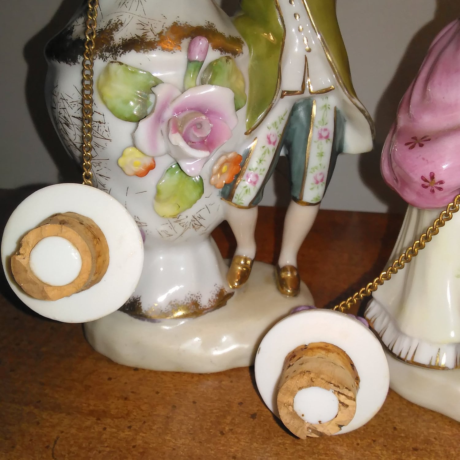 Vintage Lenwile Ardalt Japan Hand Painted Porcelain China Perfume