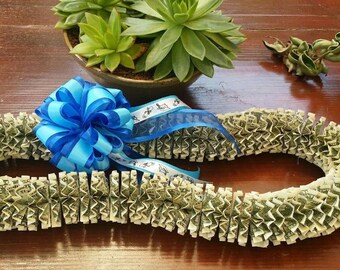 Money Lei Etsy - money lei 100 1 dollar bills