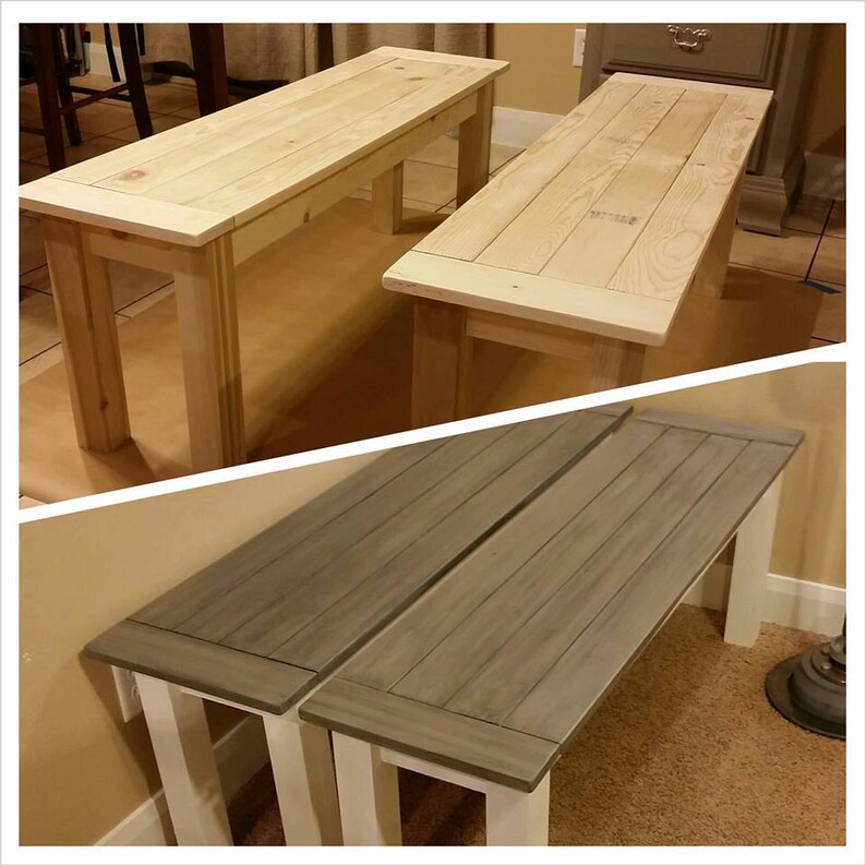 Custom wood Benches made to order Etsy