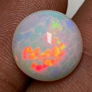 New Arrival Welo Ethiopian Opal Gemstone, Top High Grade Quality Ethiopian Opal Size 13 MM Weight 5.5 Ct, 1 Piece Round Shape Loose Stone.