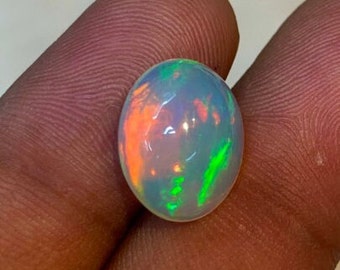 New Arrival Welo Ethiopian Opal Top High Grade Quality Oval shape Smooth Polished Multi Fire Cabochon Size - 11x13.5 mm - height - 7 mm