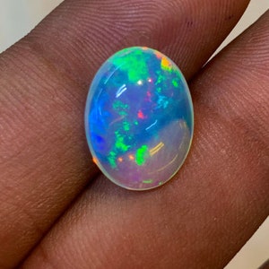 New Arrival Welo Ethiopian Beautiful Opal Top High Grade Quality Oval shape Smooth Polished Multi Fire Cabochon 11x15 mm height 6 mm image 4