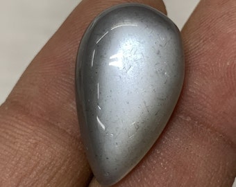 Very Good Quality Natural Gray Moonstone, Hand Polish Moonstone, 14x24 mm, 19.5 Ct, Pear Shape Gemstone, Use For Jewellery, Gifted Stone,