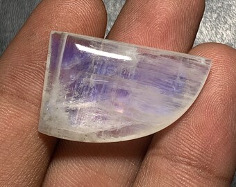 Handmade 3A Quality Natural Rainbow Moonstone, Fancy Shape Moonstone, 18x28 MM, 33.2 Ct, Side Drilled Briolette Gemstone, Making Jewelry.