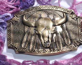 Belt Buckle Vintage Long Horn First Edition