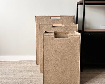 High 30"laundry bin with lid wide 20"