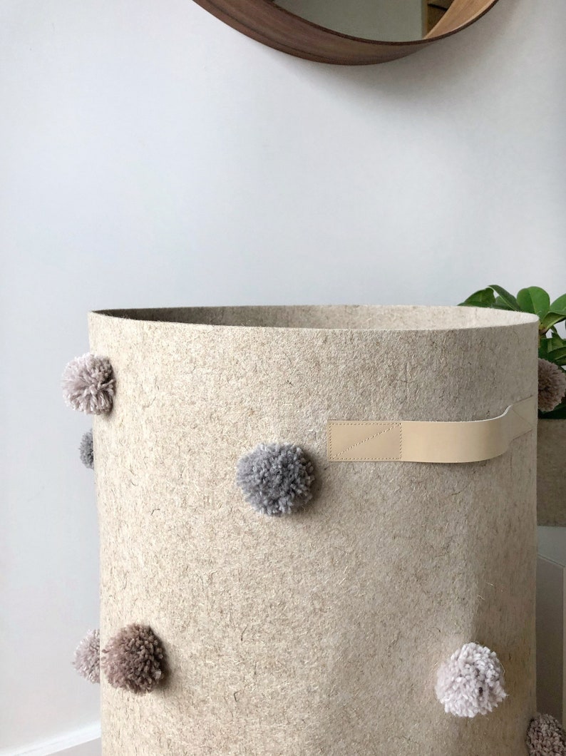 Big Felt Laundry Hamper. Extra Large Blanket Storage Basket Etsy
