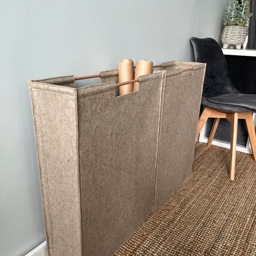 Extra Narrow Basket. Slim Laundry Hamper. Felt Basket for Etsy