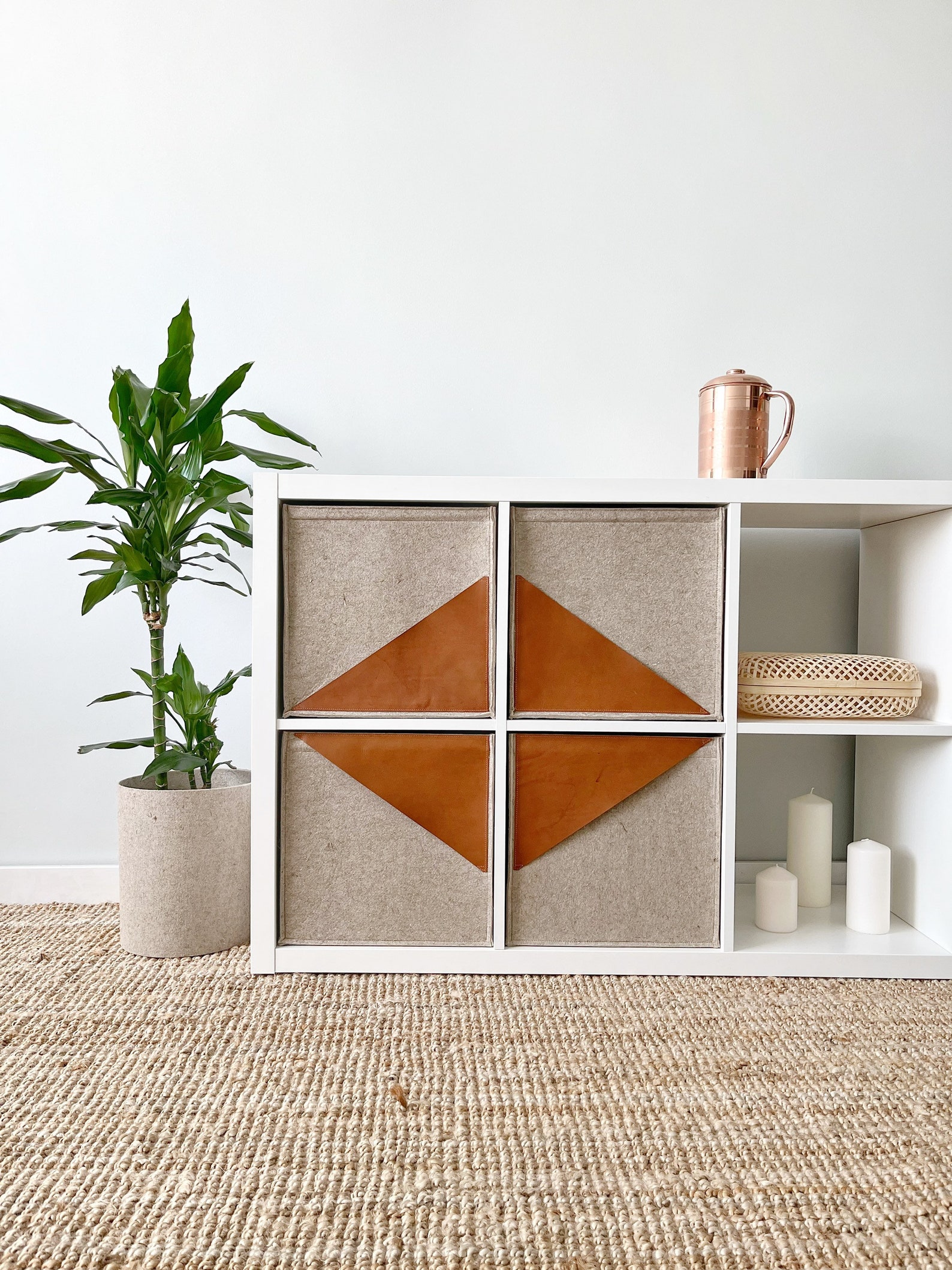 Modern Storage Baskets for Shelves. Felt Cube 13 Inch. Closet Etsy