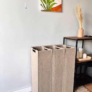 Wassorteerderset van 3 hoge smalle manden voor opbergruimte