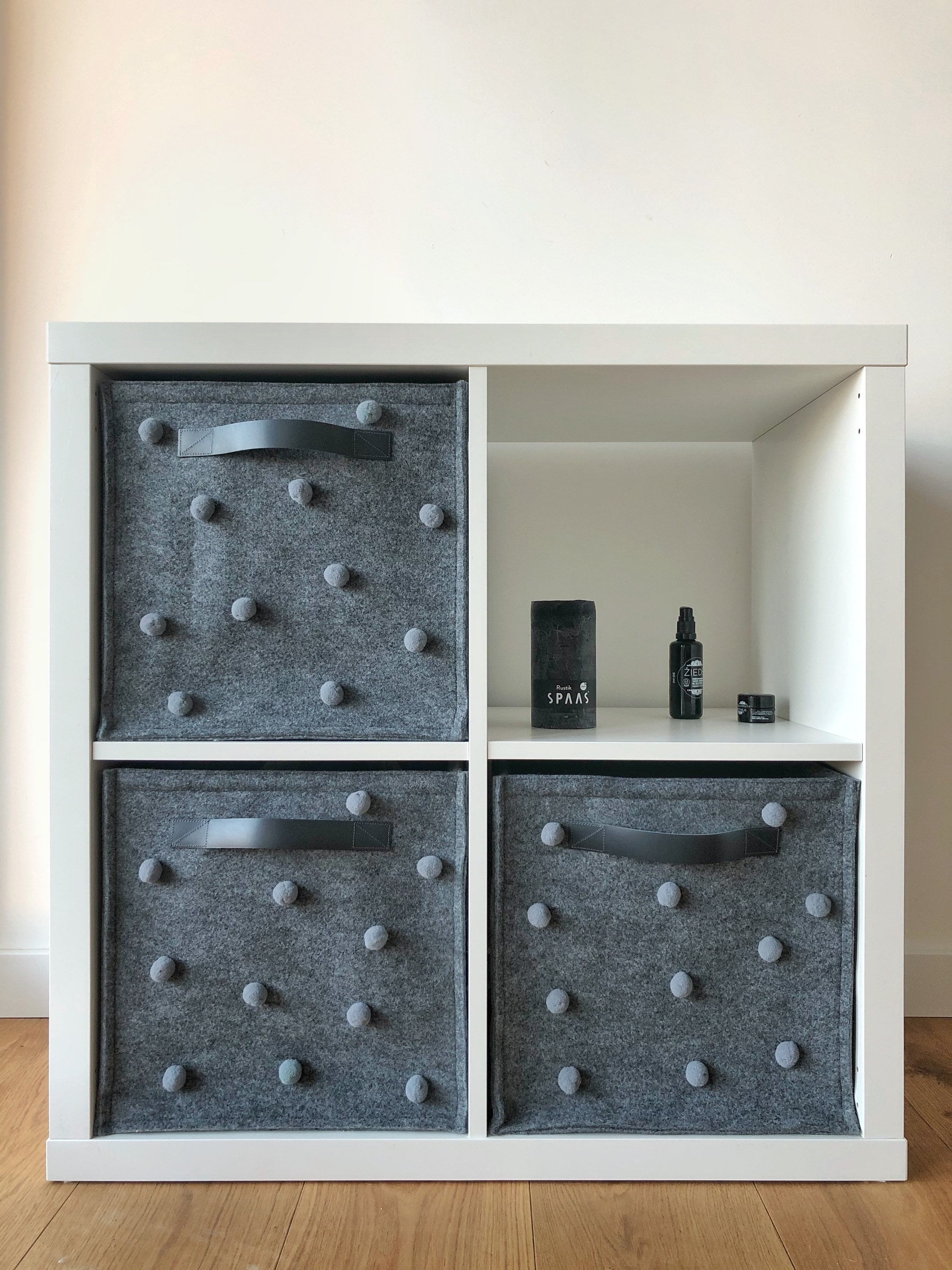 Home & Living Baskets Square storage baskets Ikea KALLAX insert Felt