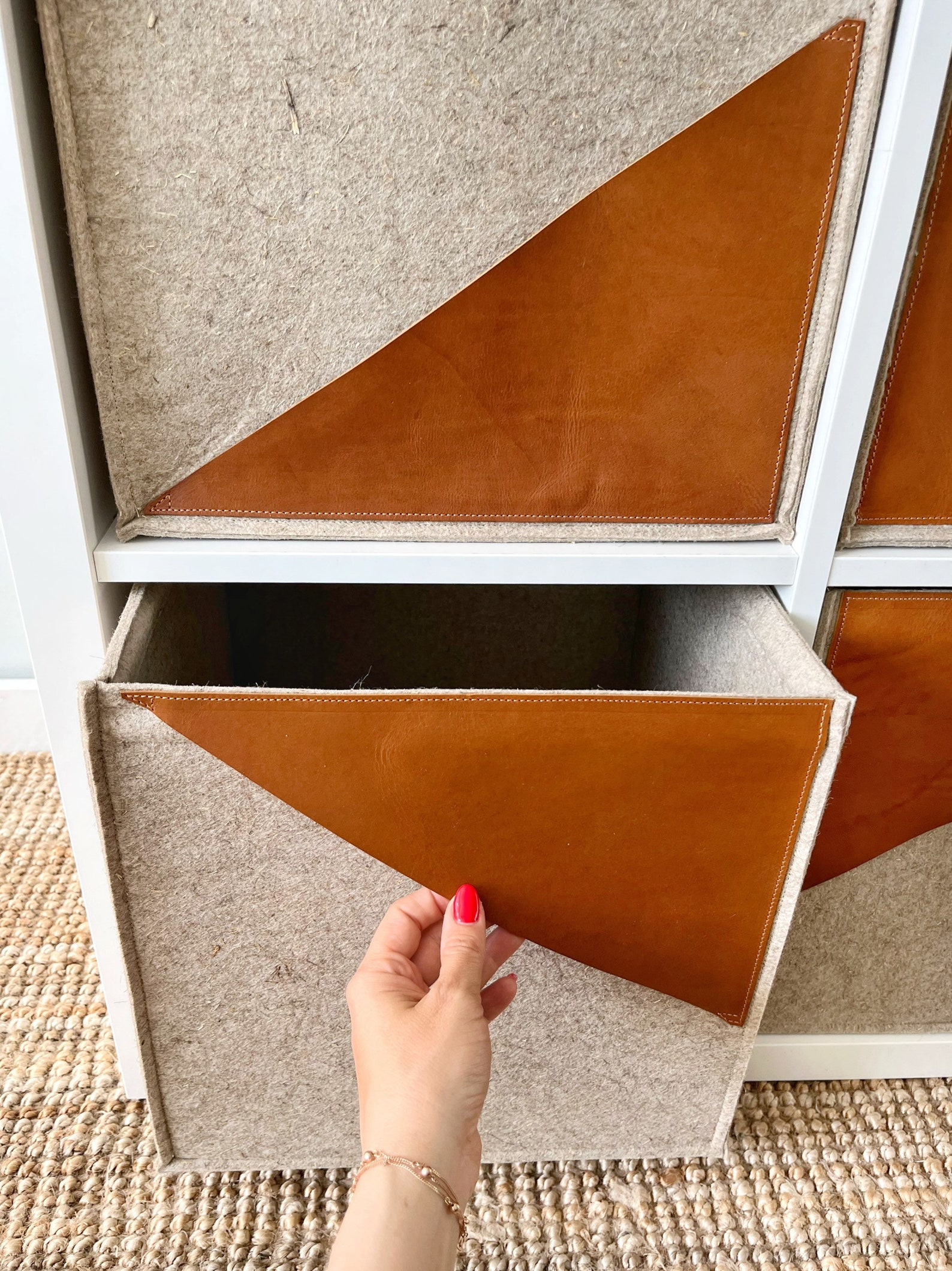 Modern Storage Baskets for Shelves. Felt Cube 13 Inch. Closet Etsy