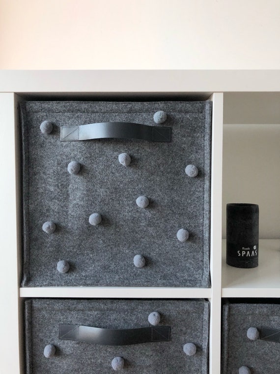 Home & Living Baskets Square storage baskets Ikea KALLAX insert Felt