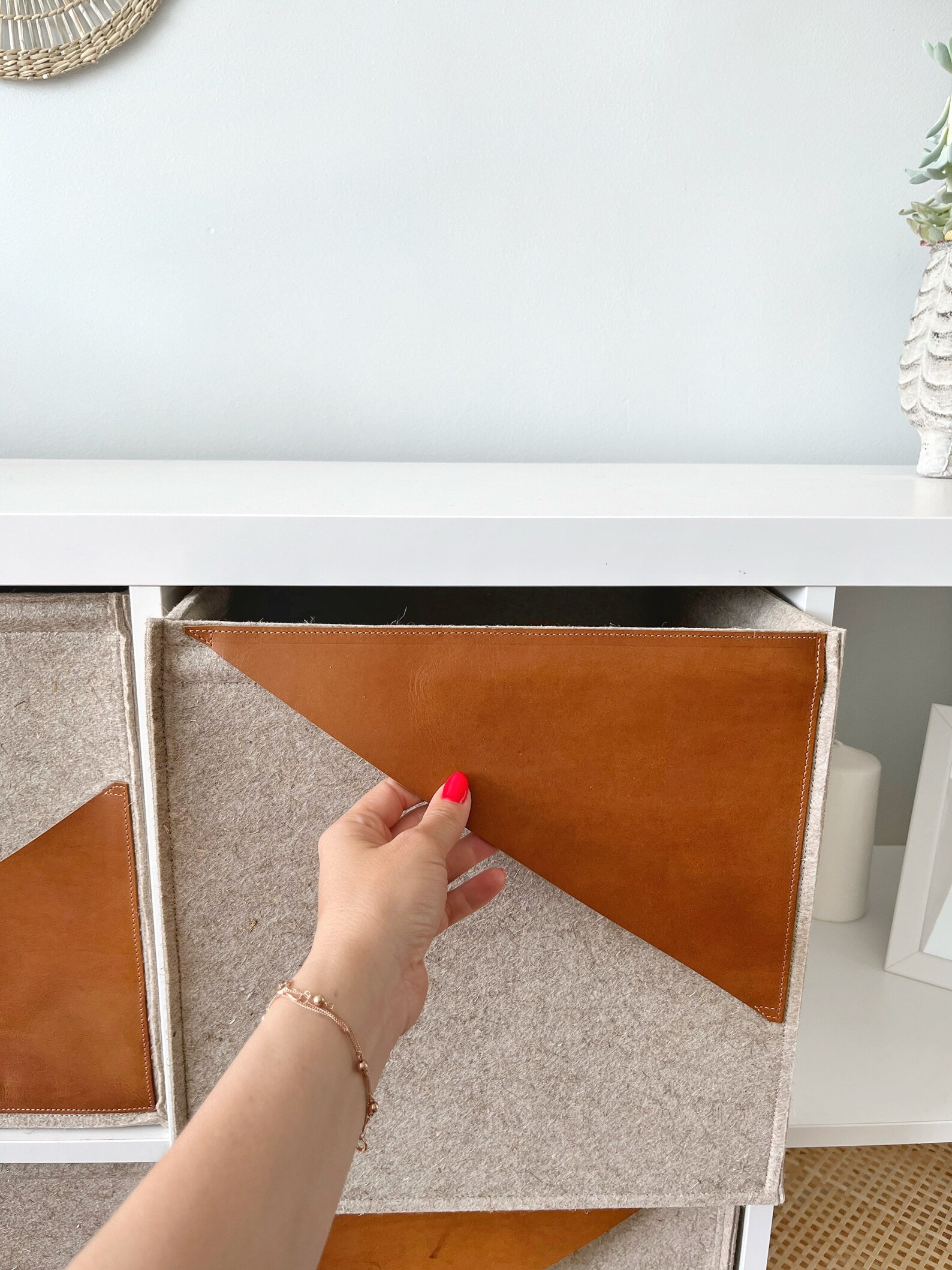 Modern Storage Baskets for Shelves. Felt Cube 13 Inch. Closet Etsy