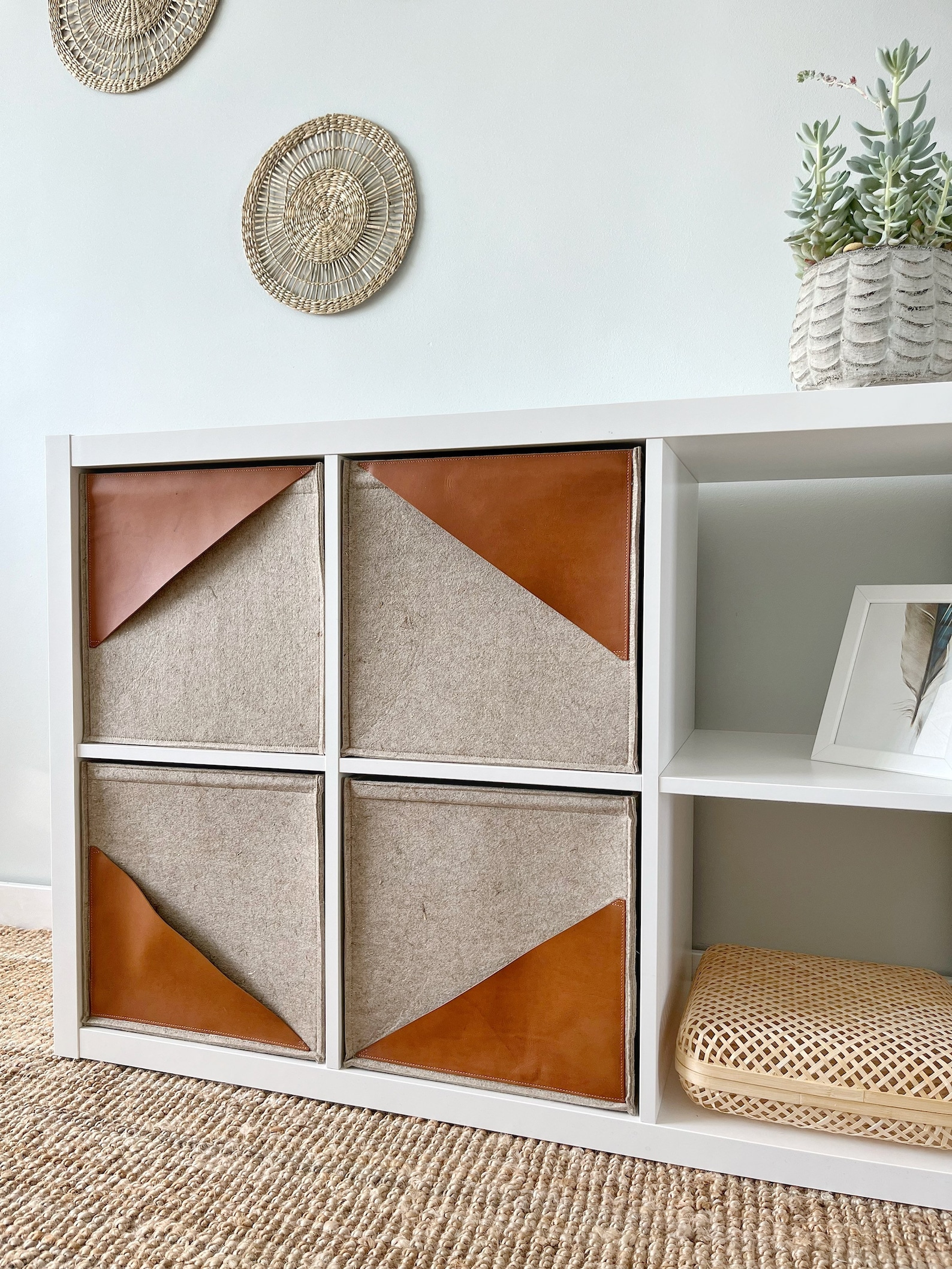 Modern Storage Baskets for Shelves. Felt Cube 13 Inch. Closet Etsy