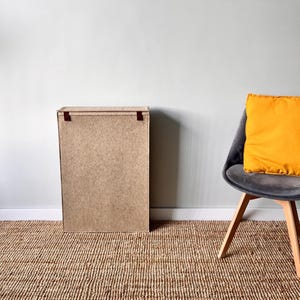 Super wide and slim felt storage bin with flip lid