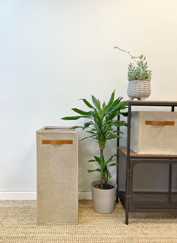 Tall rectangular on sale laundry basket