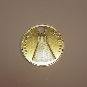 Freedom 7 May 5, 1961 space I pledge allegiance token.