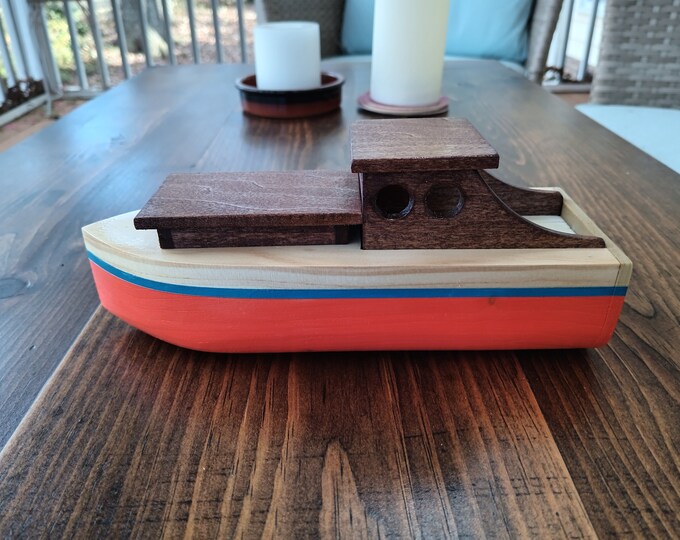 Wooden Toy Boat, Handcrafted Kids Toy, Water Play, Floating Boat. - Etsy