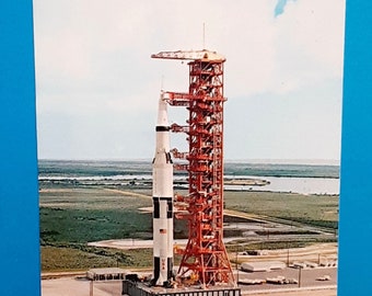 NASA Kennedy Space Center Apollo 4 Postcard  Vintage Florida Space Race Collectible  NASA Launch Pad FL Postcard 101456 Space Memorabilia