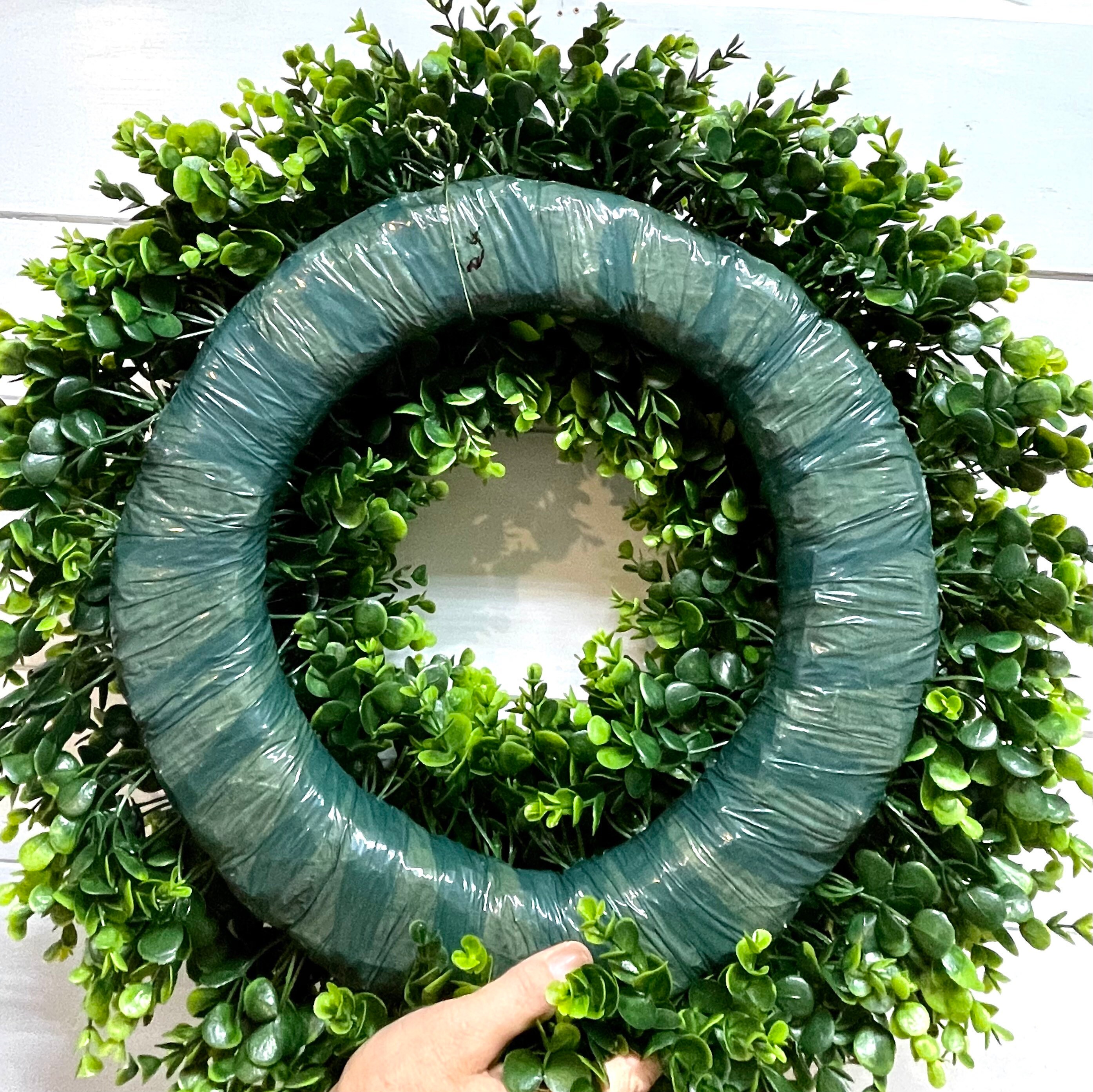 Rustic Boxwood Wreath for Front Door With hi Sign Fall Etsy