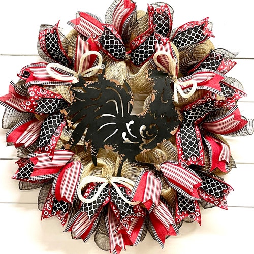 Rooster Wreath For buy Front Door, Everyday Kitchen Wreath