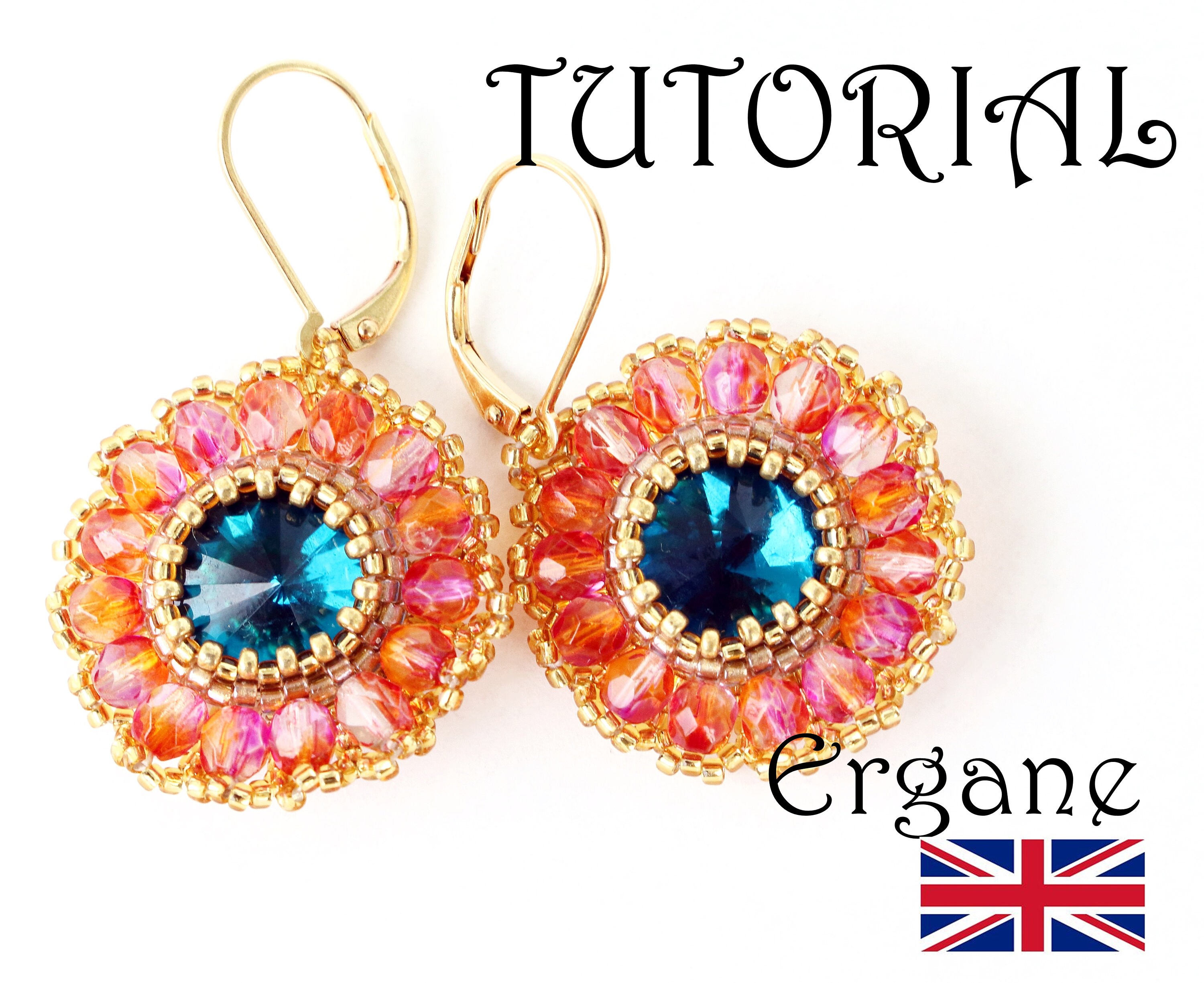 Daisy Earrings Tutorial Earrings Tutorial Beading Tutorial Etsy