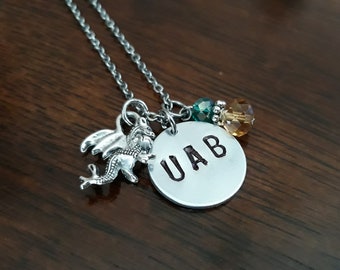 Gold-Plated 925 Silver U of Alabama at Birmingham Med Crest Pendant by LogoArt Gold-Plated 925 Silver U of Alabama at Birmingham Med Crest Pendant by LogoArt