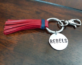 NCAA Ole Miss Rebels Lucite Keychain Oval