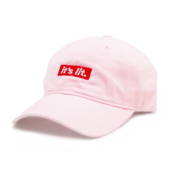 pink lit cap