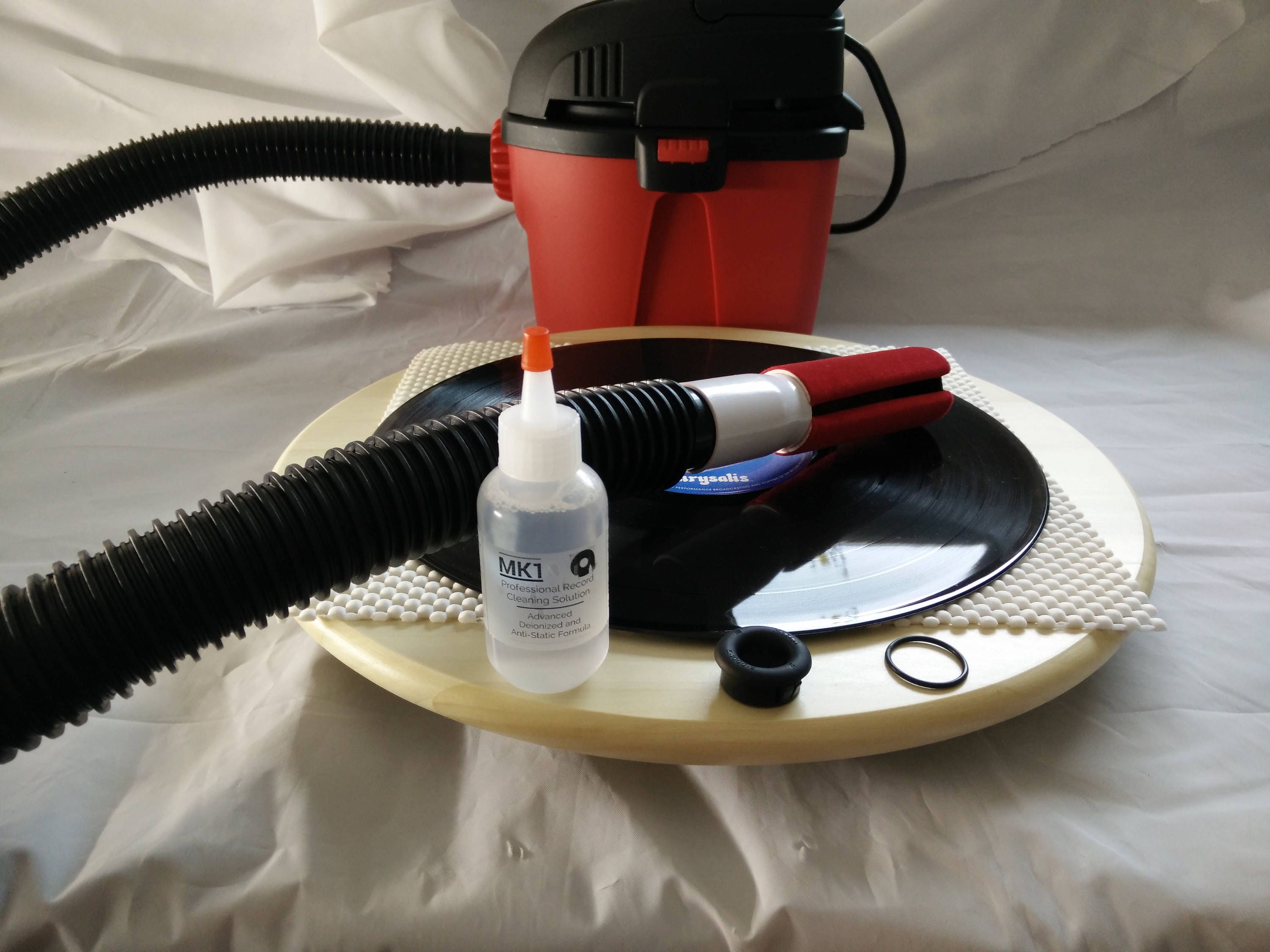MK1 Record Cleaner Cleaning KIT w/ turntable and vacuum Etsy