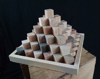 Patience game | Puzzle | Toys for adults | Motor skills cube | Wooden puzzle | Gifts for men | Gift for him