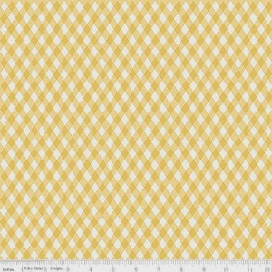 Riley Blake Honey Bee Plaid Daisy
