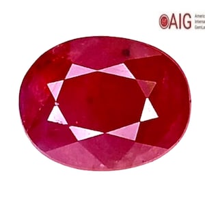 2.40 Cts Pinkish Red Ruby: Oval Gemstone for Ring Jewelry