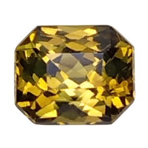 Yellow Chrysoberyl Gemstone 1.37 Cts, Octagon Cut, Sri Lanka