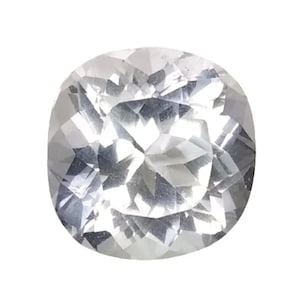 NATURAL DANBURITE_ 5.92Cts & 11.4x11.3x7.7 mm _ White Natural Danburite Cushion Shape Loose Gemstones / Danburite Ring / Danburite Jewelry