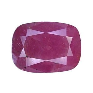 22,76 kts rode robijnedelsteen: kussengeslepen, onverwarmde Mozambikaanse robijn