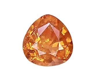Natural Spessartite Garnet 1.62 Ct Fanta Orange Pear Cut Namibia Unheated Loose Gemstone