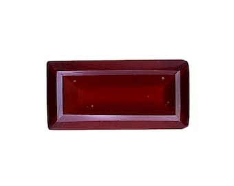 Natural Red Garnet Gemstone: 3.120 Cts Octagon Cut, African For Jewelry Making