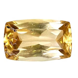 NATURAL DANBURITE_ 4.15Cts & 12.6x8.0x5.4 mm _ Yellow Natural Danburite Cushion Shape Loose Gemstones / Danburite ring / Danburite Jewelry