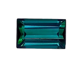 Natural Green Tourmaline 1.38 Ct, Octagon Cut Afghan Loose Gemstone, Unheated Tourmaline for Custom Jewelry