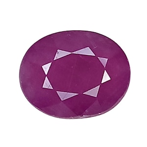 Naturlig rubin 3,15 ct rosa röd oval Moçambique ouppvärmd lös ädelsten