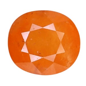 Grenat spessartite naturel_ 9,39 cts et 12,0 x 10,8 x 7,9 mm _ Orange fanta grenat spessartite naturel de forme ovale, pierre précieuse / bague grenat / bijoux